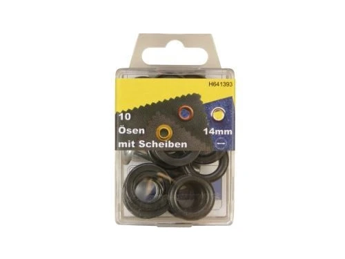 10 Ösen Mit Scheiben Und Werkzeug Brüniert 14mm Rostfrei 1 10 Ösen Mit Scheiben Und Werkzeug Brüniert 14mm Rostfrei