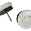 Möbelgleiter Zum Nageln Mit Weißer Kunststoffkappe 7399/23mm