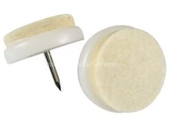 Filzgleiter Zum Nageln Mit Weißem Filz 100 Stück 24mm