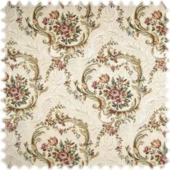 Jacquard Ornament Gobelin Möbelstoff Bach Beige