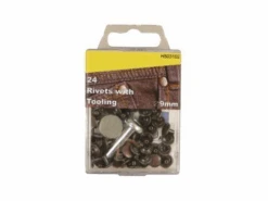 24 Nieten Mit Werkzeug Kupfer 9mm Rostfrei