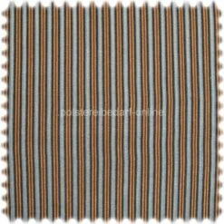 AKTION Chenille Möbelstoff Streifen Camillo Orange / Pastellblau