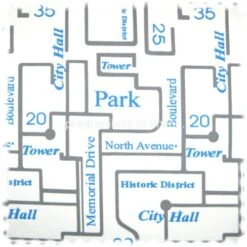 AKTION Exklusiver Möbelstoff Farbdruck 100% Leinen Balena Blau / Grau