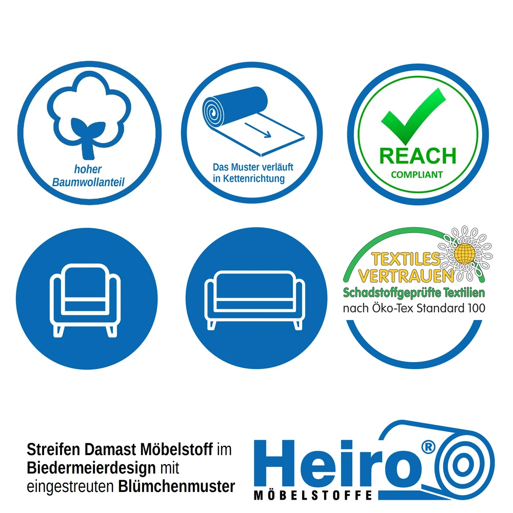 Biedermeier Streifen Möbelstoff Bordeaux 4 Biedermeier Streifen Möbelstoff Bordeaux – Bild 4