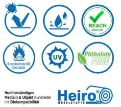 Objekt & Medizin Kunstleder Bio-Tex Bordeaux -Modegeschäft Für Inneneinrichtung Anwendungsgrafik Bio Tex Kunstleder 2