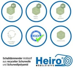 Recycelter Wollstoff Merino Look Hellgrau -Modegeschäft Für Inneneinrichtung Anwendungsgrafik Wollstoff Merinno