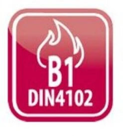 AKTION Trevira CS Möbelstoff Pix Beige / Rot / Hellblau -Modegeschäft Für Inneneinrichtung B1 DIN 4102