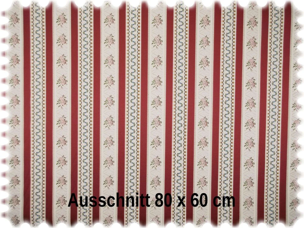 Biedermeier Streifen Möbelstoff Bordeaux 3 Biedermeier Streifen Möbelstoff Bordeaux – Bild 3