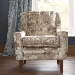 Clarke & Clarke Pannesamt Möbelstoff Crush Perlweiß -Modegeschäft Für Inneneinrichtung CRUSH 13