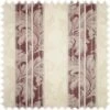Jacquard Möbelstoff Barock Stripe Bordeaux Mit Fleckschutz