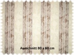 Jacquard Möbelstoff Barock Stripe Braun Mit Fleckschutz -Modegeschäft Für Inneneinrichtung Classic Braun 3