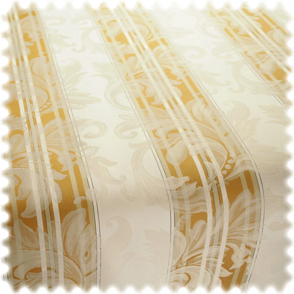 Jacquard Möbelstoff Barock Stripe Gold Mit Fleckschutz 2 Jacquard Möbelstoff Barock Stripe Gold Mit Fleckschutz – Bild 2