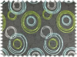 Jacquard Flachgewebe Möbelstoff Circle Anthrazit / Türkis / Grün -Modegeschäft Für Inneneinrichtung Clio Gruen 21