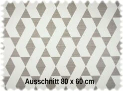 AKTION Trevira CS Möbelstoff Dante Grau / Perlweiß -Modegeschäft Für Inneneinrichtung Dante Weiss Grau 3