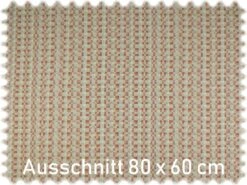 AKTION Trevira CS Möbelstoff Pix Beige / Rot / Hellblau -Modegeschäft Für Inneneinrichtung Delius 2 3