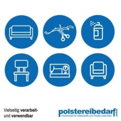 Polster Vlies Watte Weiss 70cm Breit 200 G/m² Meterware -Modegeschäft Für Inneneinrichtung Drittes Bild