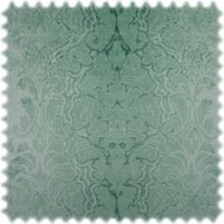 Samt Velours Möbelstoff Ornament Dubai Mint Grün Mit Fleckschutz