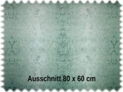 Samt Velours Möbelstoff Ornament Dubai Mint Grün Mit Fleckschutz -Modegeschäft Für Inneneinrichtung Dubai Mint gruen 3