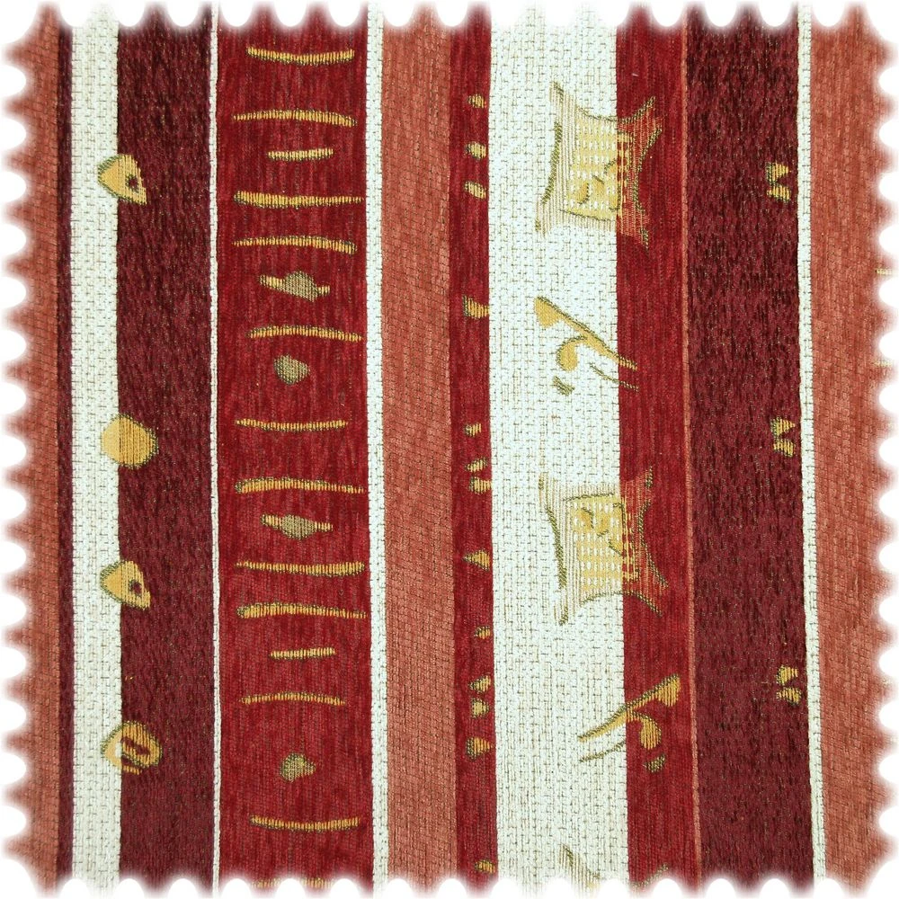 AKTION Chenille Streifen Möbelstoff Honolulu Bordeaux 1 AKTION Chenille Streifen Möbelstoff Honolulu Bordeaux