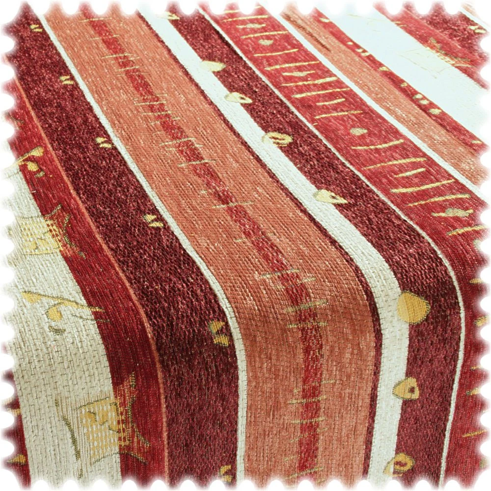 AKTION Chenille Streifen Möbelstoff Honolulu Bordeaux 2 AKTION Chenille Streifen Möbelstoff Honolulu Bordeaux – Bild 2