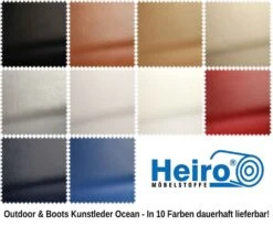Outdoor & Boot Kunstleder Ocean Cognac Mit Sanitized®Ausrüstung -Modegeschäft Für Inneneinrichtung Heiro Kunstleder Ocean Kollektion Polstereibedarf online