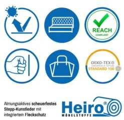 Kunstleder Stepp Braun Mit Fleckschutz -Modegeschäft Für Inneneinrichtung Heiro Kunstleder Stepp mit Fleckschutz