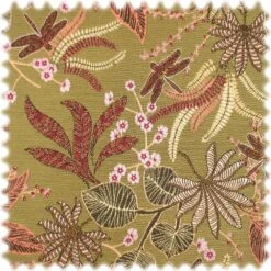 Jacquard Flachgewebe Möbelstoff Planta Currygelb