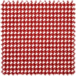 Chenille Möbelstoff Boston Hahnentritt Rot