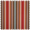UV Beständiger Outdoor & Boot Möbelstoff Solar Stripe Rot / Orange Mit Sanitized®Ausrüstung