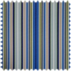UV Beständiger Outdoor & Boot Möbelstoff Solar Stripe Signalblau Mit Sanitized®Ausrüstung