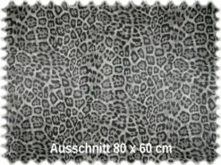 AKTION Kunstleder Cheetah Grau Mit Rückenkaschierung -Modegeschäft Für Inneneinrichtung JAB Cheetah 9 2211 092 3