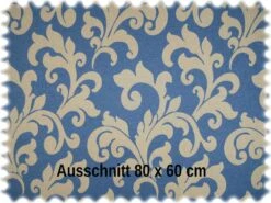 AKTION Jacquard Ornament Möbelstoff Hixon Blau B1 -Modegeschäft Für Inneneinrichtung JAB HIXON 9 77868 050 3