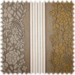 AKTION Outdoor Jacquard Möbelstoff Beach Club Grau / Braun