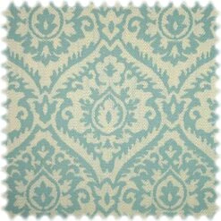 AKTION Trevira CS Jacquard Möbelstoff Maskat Türkis B1