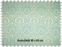 AKTION Trevira CS Jacquard Möbelstoff Maskat Türkis B1 -Modegeschäft Für Inneneinrichtung Jab so ornament 2 7474 080 3