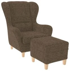 Polyester Objekt Möbelstoff Karat Braun Mit Fleckschutz -Modegeschäft Für Inneneinrichtung Karat Braun Sessel 2