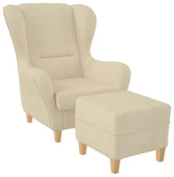 Polyester Objekt Möbelstoff Karat Beige Mit Fleckschutz -Modegeschäft Für Inneneinrichtung Karat Sessel Beige