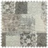 Jacquard Flachgewebe Möbelstoff Klassik Perlweiss / Grau / Rose Im Patchwork Design