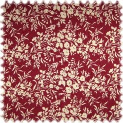 Landhaus Möbelstoff Arezzo Floral Bordeaux