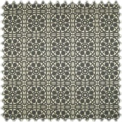 Auslaufware! Landhaus Möbelstoff Messina Ornament Grau
