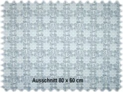 Jacquard Flachgewebe Möbelstoff Marina Blaugrau / Weiss -Modegeschäft Für Inneneinrichtung Marina 3