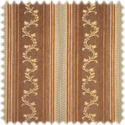 AKTION Flachgewebe Chenille Streifen Mölten Braun