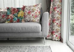 Samt Velours Möbelstoff Big Flowers Mit Fleckschutz -Modegeschäft Für Inneneinrichtung P TRUSSARDI DIGITAL 0860 00002