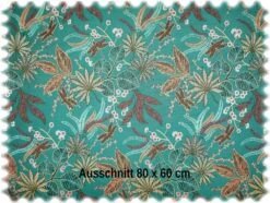 Jacquard Flachgewebe Möbelstoff Planta Türkis -Modegeschäft Für Inneneinrichtung Planta Tuerkis 3