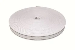 50 Meter Polster Gummigurte Elastikmaterial Weiss 3 Cm Breit / 2 Streifen Dehnung 80 %