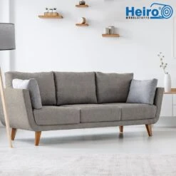 Flachgewebe Möbelstoff Unit Hellgrau Mit Fleckschutz Und Rückenkaschierung -Modegeschäft Für Inneneinrichtung Polstereibedarf Flachgewebe Moebelstoff Hellgrau 01