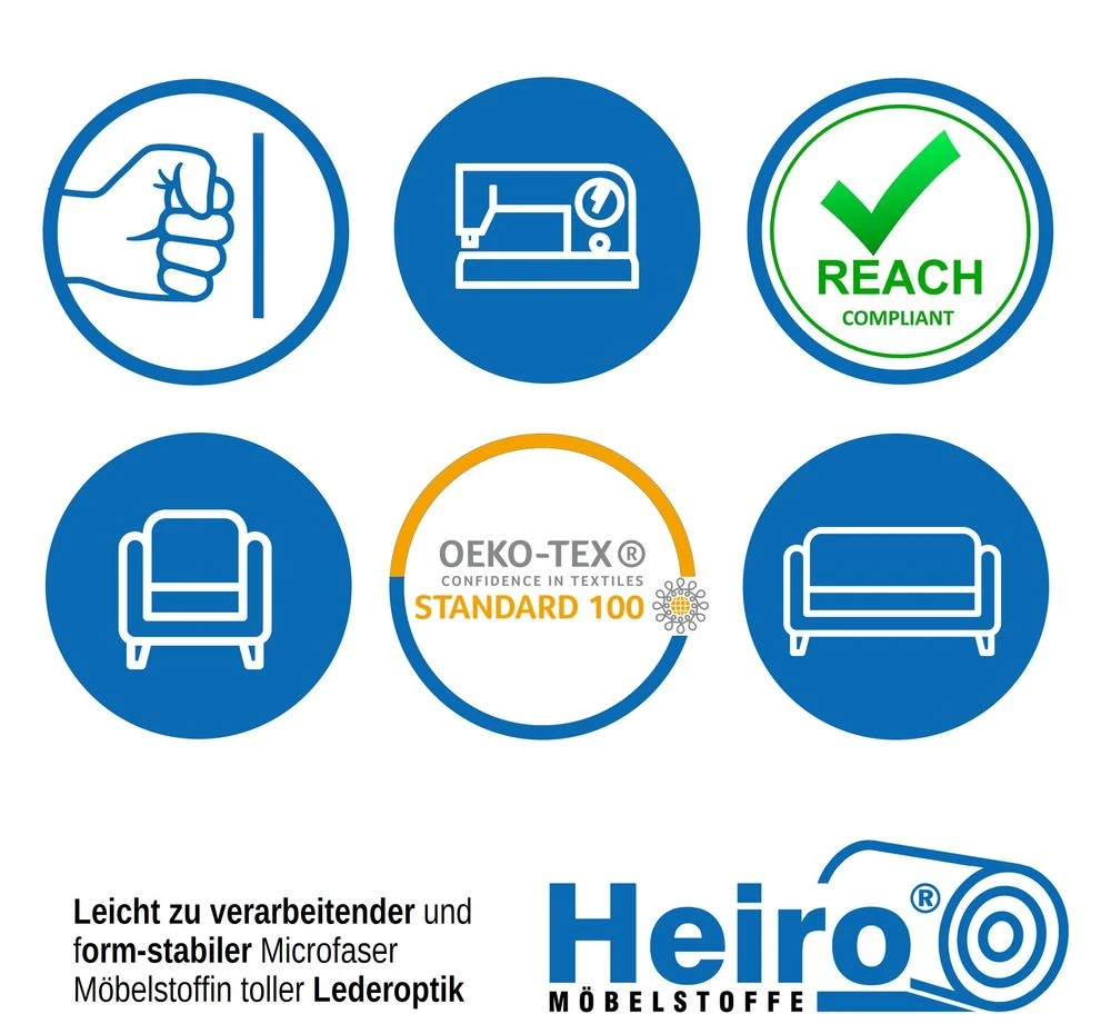 Microfaser Möbelstoff Uni Lederoptik Fresh Bordeaux 4 Microfaser Möbelstoff Uni Lederoptik Fresh Bordeaux – Bild 4