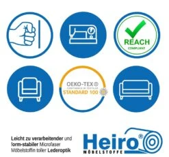 Microfaser Möbelstoff Uni Lederoptik Fresh Hellgrau -Modegeschäft Für Inneneinrichtung Polstereibedarf Online Anwendungsgrafik Fresh1 3