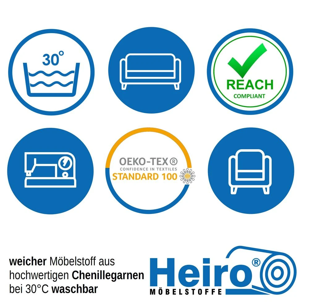 Möbelstoff Heiro Smart Choco 2 Möbelstoff Heiro Smart Choco – Bild 2