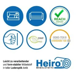 Lederoptik Möbelstoff Paris Antik Anthrazit -Modegeschäft Für Inneneinrichtung Polstereibedarf Online Anwendungsgrafik Paris